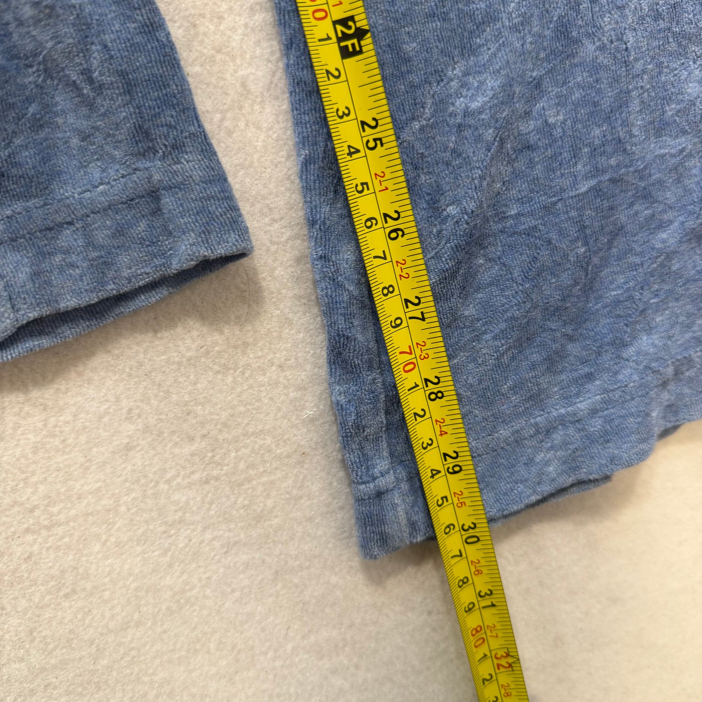 Juicy Couture Blue-Grey Velour Flare Track Pants Drawstring Low Rise Size M