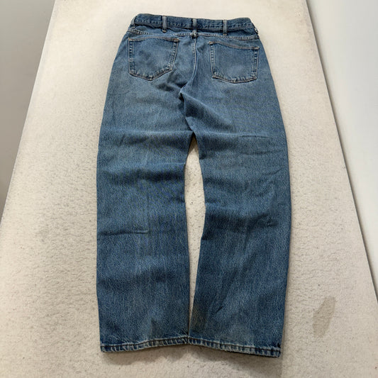 Medium Wash Straight Leg Jeans Size 36x32 photo 2