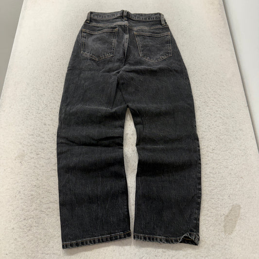 Arizona Jean Co Highest Rise Vintage Straight Jeans Women's Black Wash Size 4 photo 2