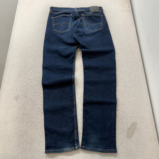 Levi's 505 Men's Blue Denim Jeans Straight Zip-Fly Pocket Classic Size W33xL34