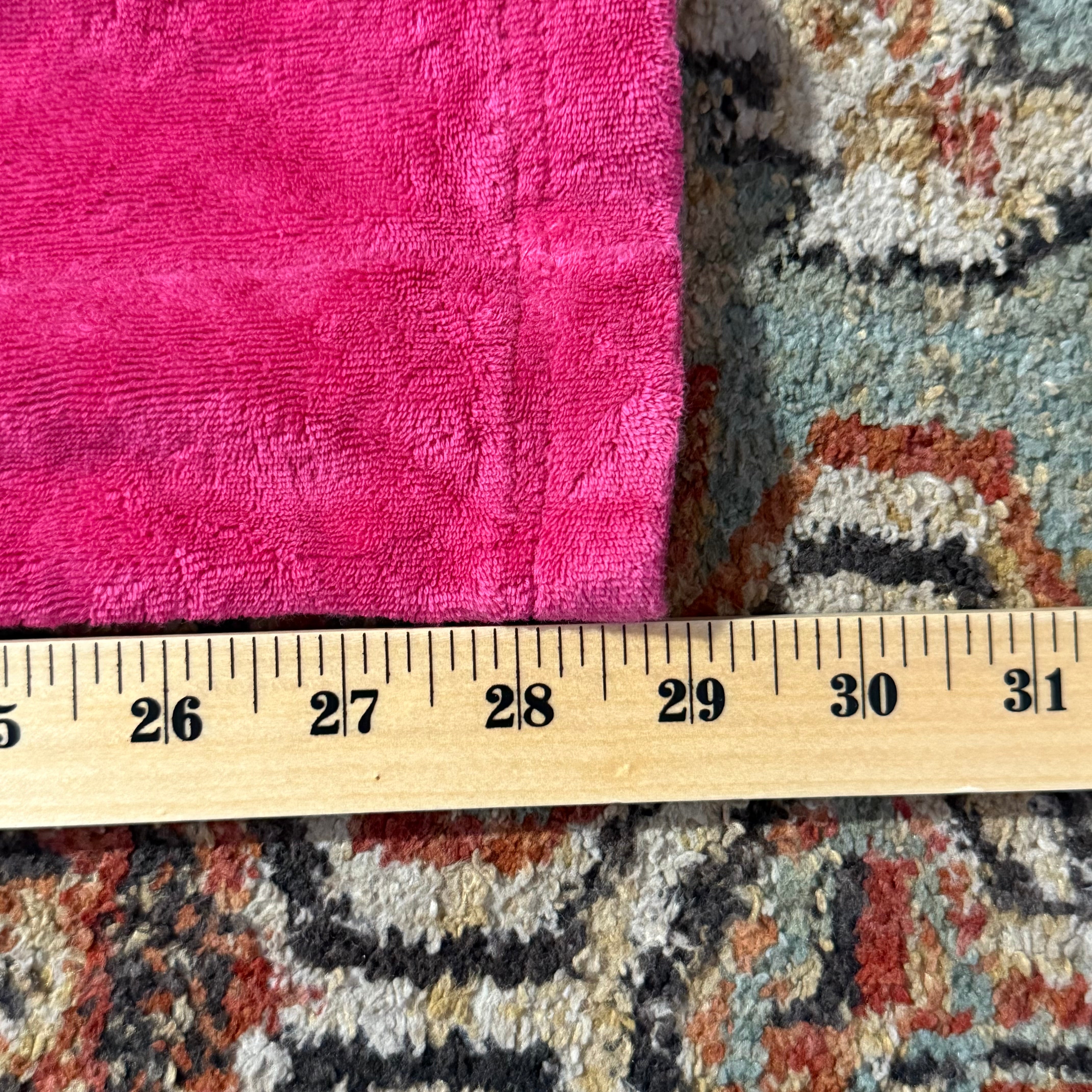 Vintage Juicy Couture Hot Pink Terry Cloth Flared Pants Size P