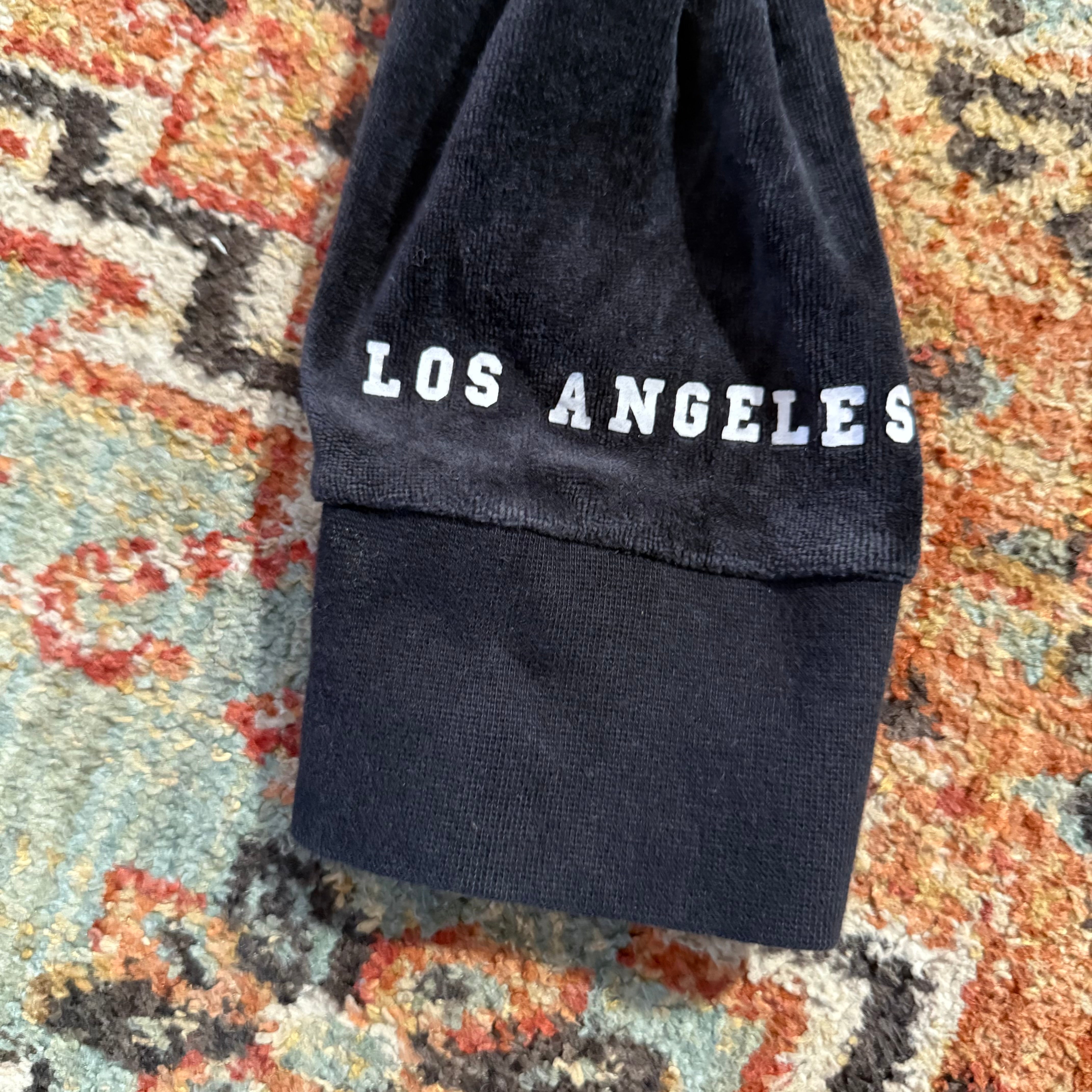 Vintage Juicy Couture Dark Grey Velour Gothic “Juicy” Zip Hoodie Size S