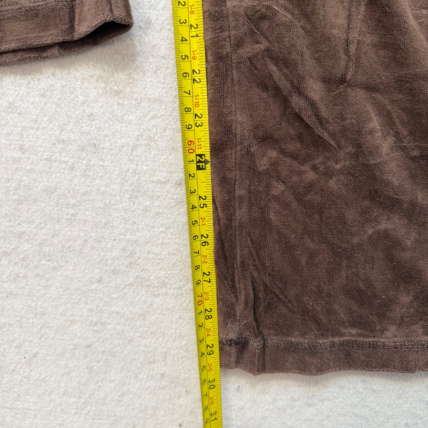 Juicy Couture Women's Brown Velour Flared Track Pant Low Rise Loungewear Size M