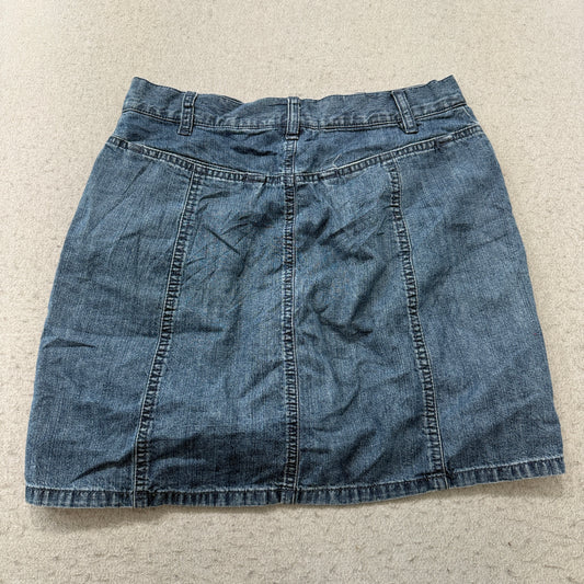 Sonoma Denim Mini Skirt Medium Wash Size 6 photo 2