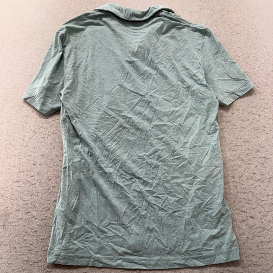 H&M Slim Fit Polo Shirt Men's Sage Green Cotton Short Sleeve Size XS photo 2