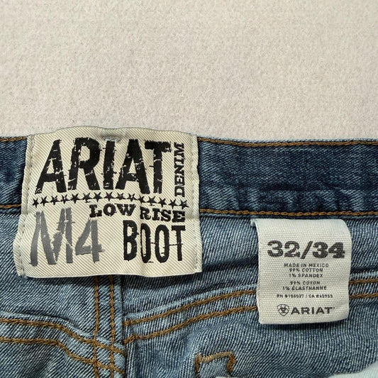 Vintage Y2K 2000's Ariat Faded Distressed Bootcut Jeans