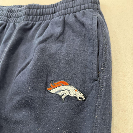 Vintage Y2K 2000's Navy Baggy Denver Broncos Track Pants