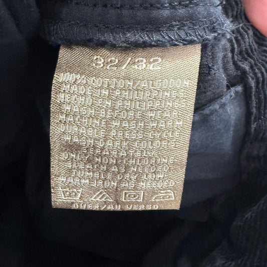 Vintage Y2K 2000's Black Baggy Corduroy Pants