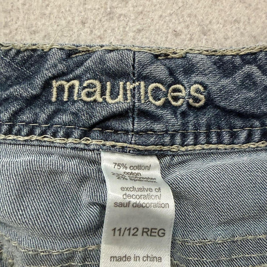 Vintage Y2K 2000's Maurices Faded Open Leg Capri Jeans