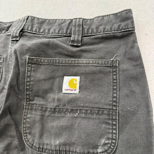 Vintage Y2K 2000's Carhartt Charcoal Grey Faded Carpenter Pants