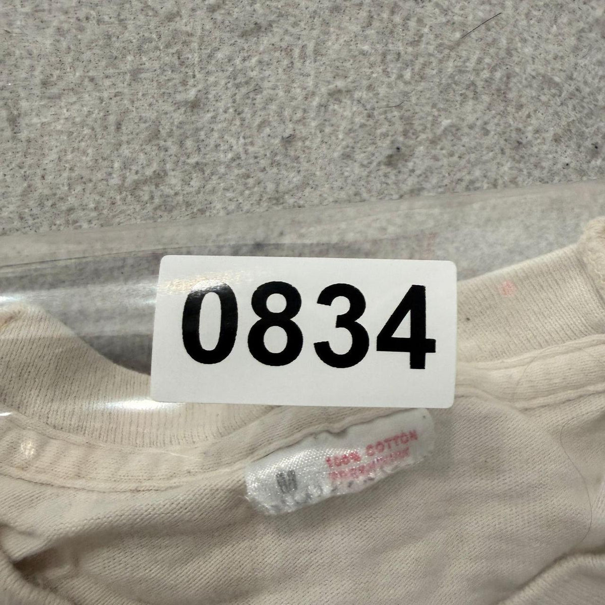 Vintage Y2K 2000's Calvin Klein Cream Graphic Tee