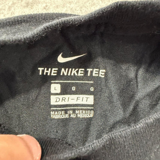 Vintage Y2K 2000's Nike Black Graphic Spellout Elite Tee