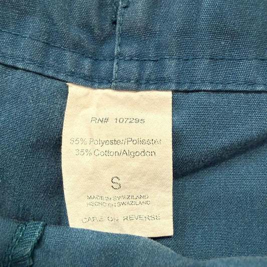 Vintage Y2K 2000's Teal Blue Open Leg Cargo Pants
