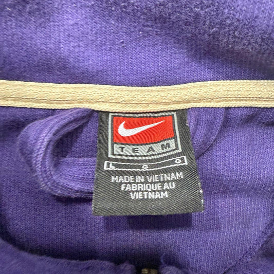 Vintage Y2K 2000's Nike Purple Oversized Quarter Zip Sweatshirt