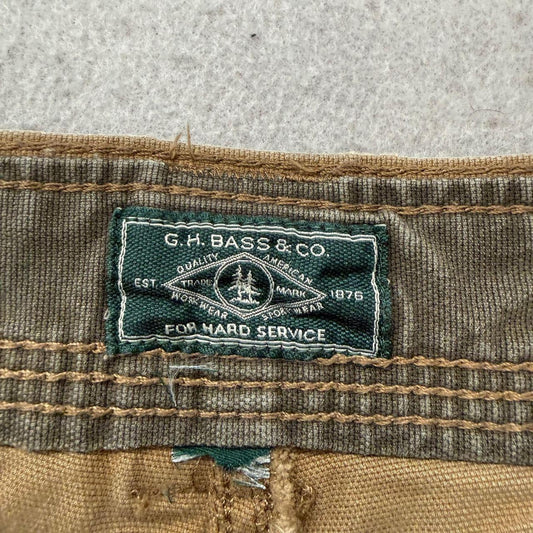 Vintage Y2K 2000's G.H. Bass & Co. Tan Faded Chino Pants