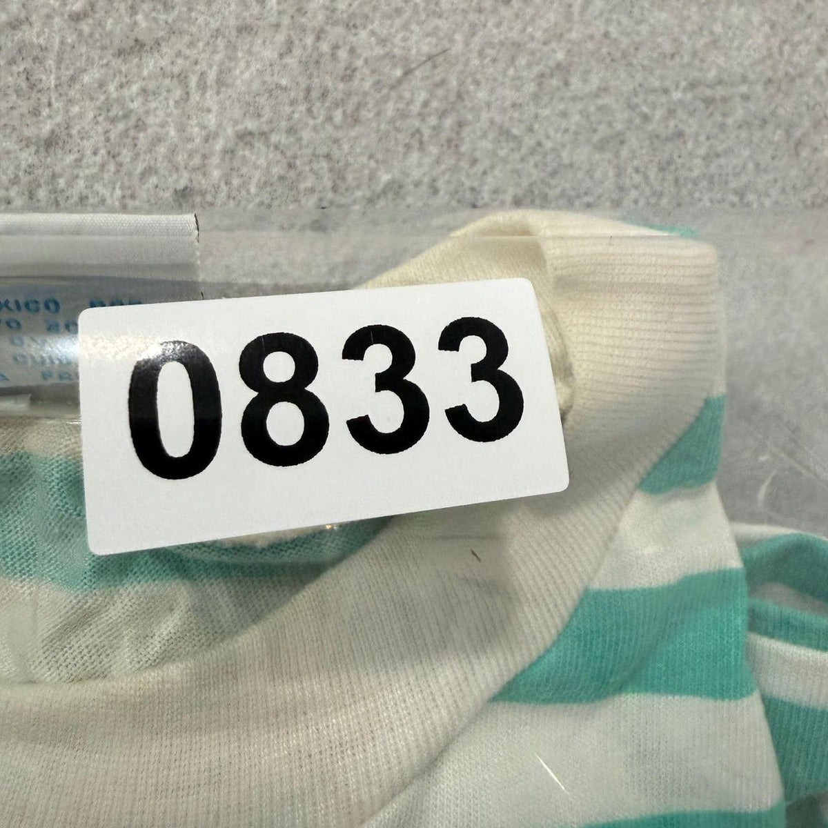 Vintage Y2K 2000's Teal Stripe Graphic Beach Club Surfer Tee