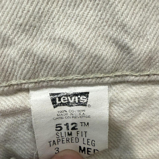 Vintage Y2K 2000's Levi's Faded Open Leg Cream Jeans
