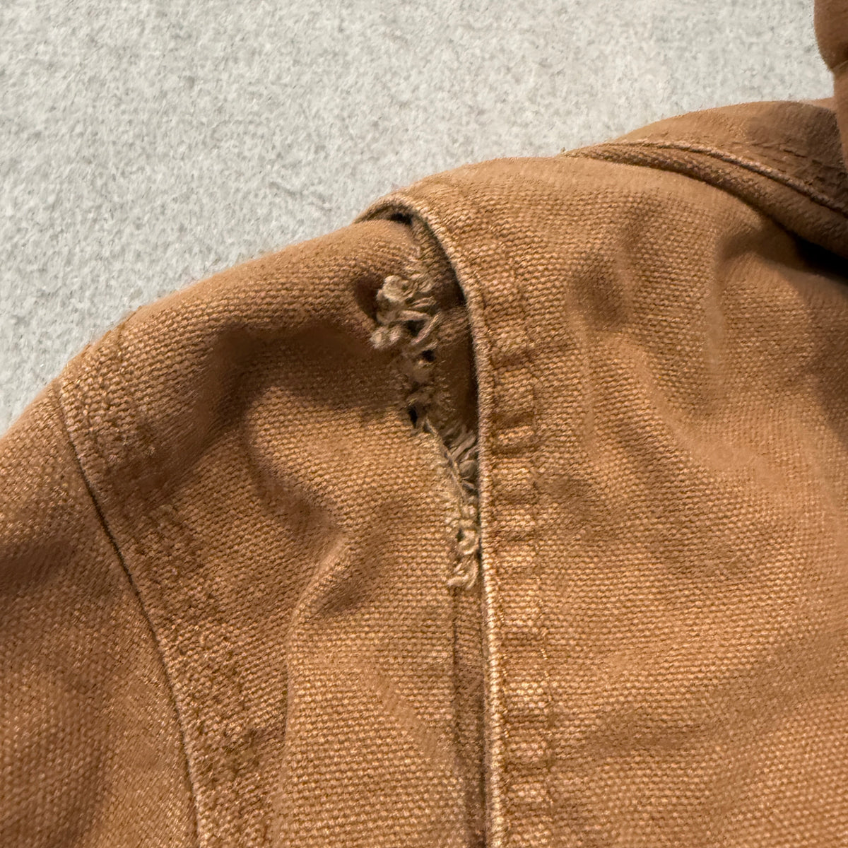 Polar King Duck Canvas Hooded Work Jacket Men's Brown Insulated Size L photo 6