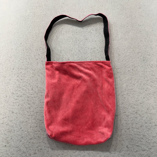 PINK Victoria's Secret Women's Pink Silver Velour Graphic Y2k Shoulder Tote Bag