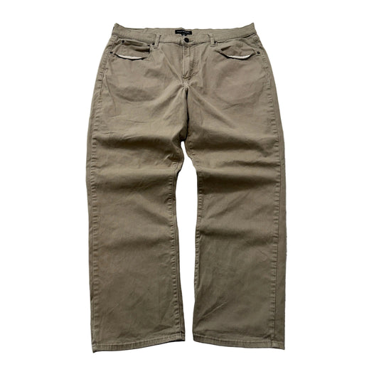 Lucky Brand Men's Khaki Chino Pants Pockets Zip-Fly Classic Y2K Size 38x30