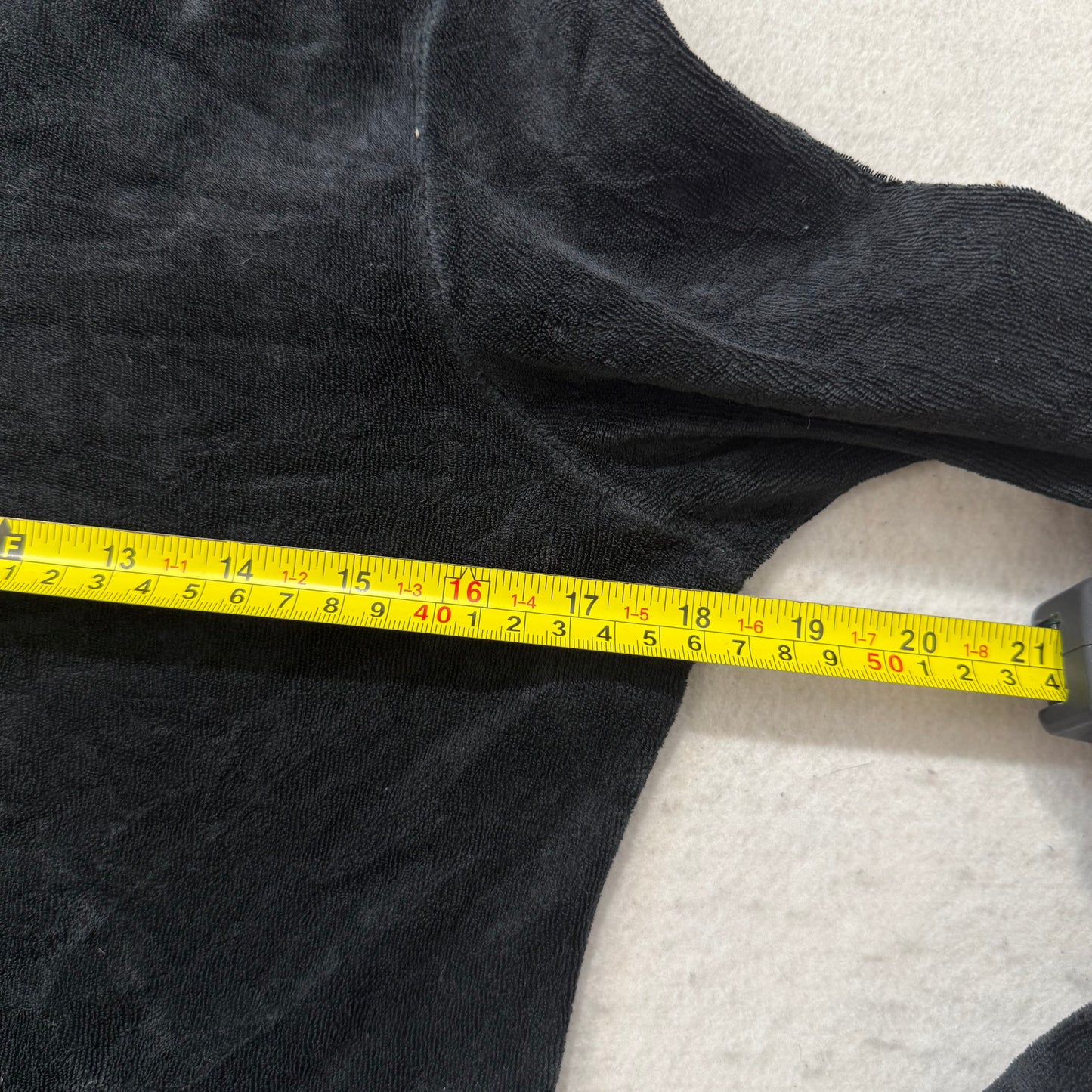 Juicy Couture Womens Black Terrycloth Zip Up Hoodie Split Kangaroo Pocket Size M