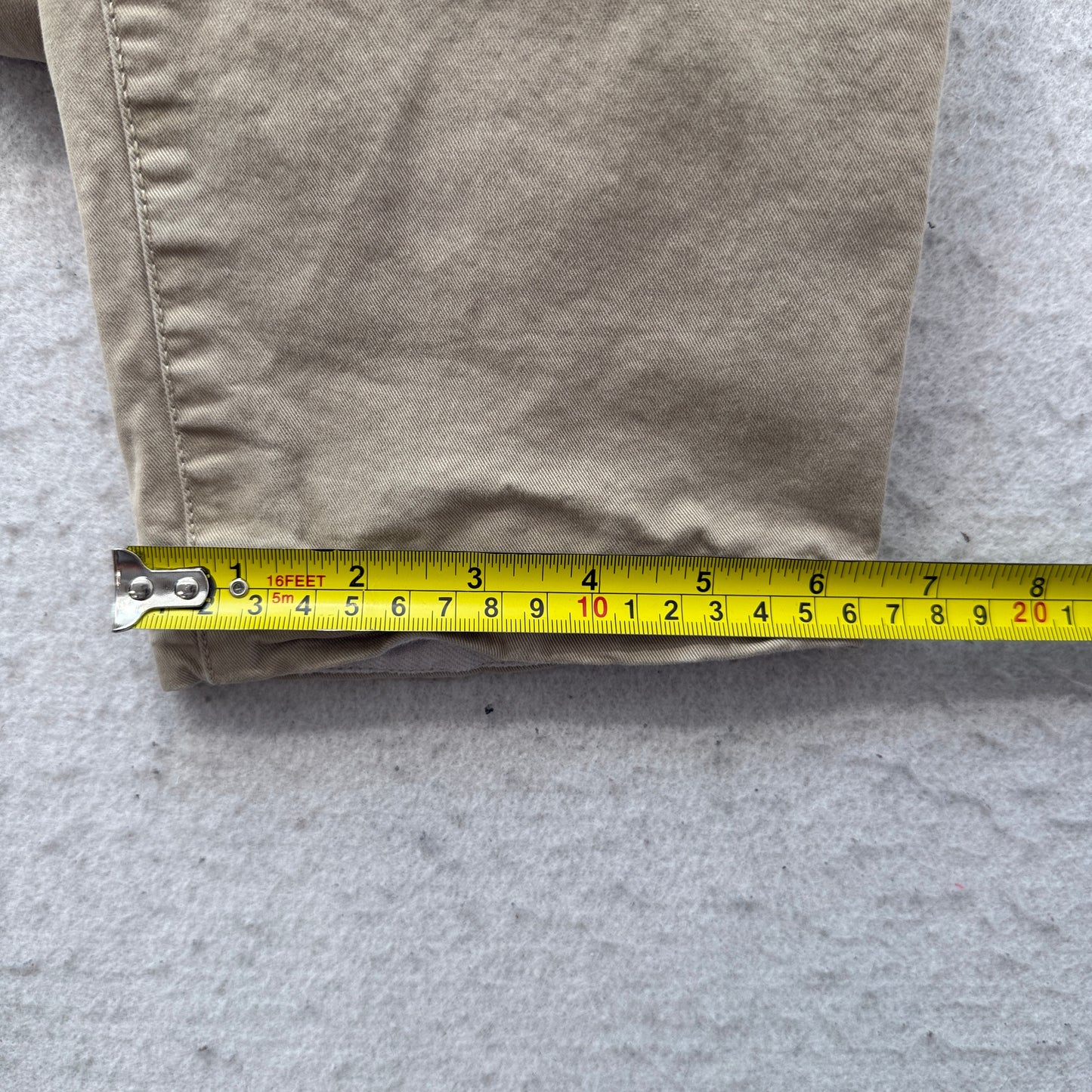 Eddie Bauer Women's Khaki Chino Pants Pockets Zip-Fly Relaxed Fit Casual Size 6