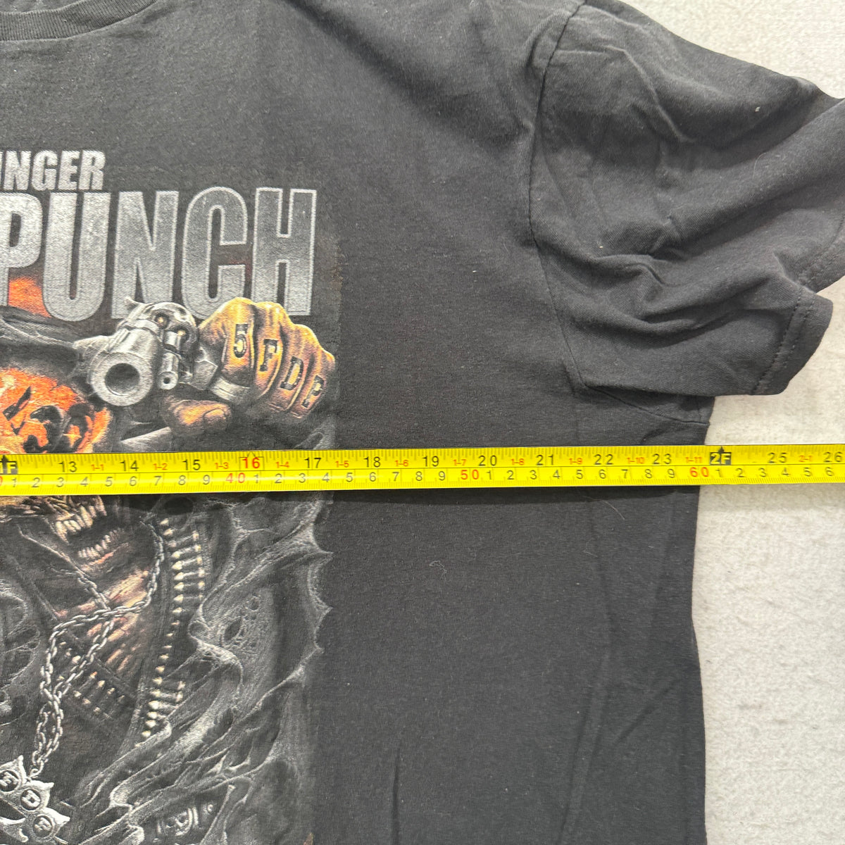 5FDP Shinedown tour tee chest measurement