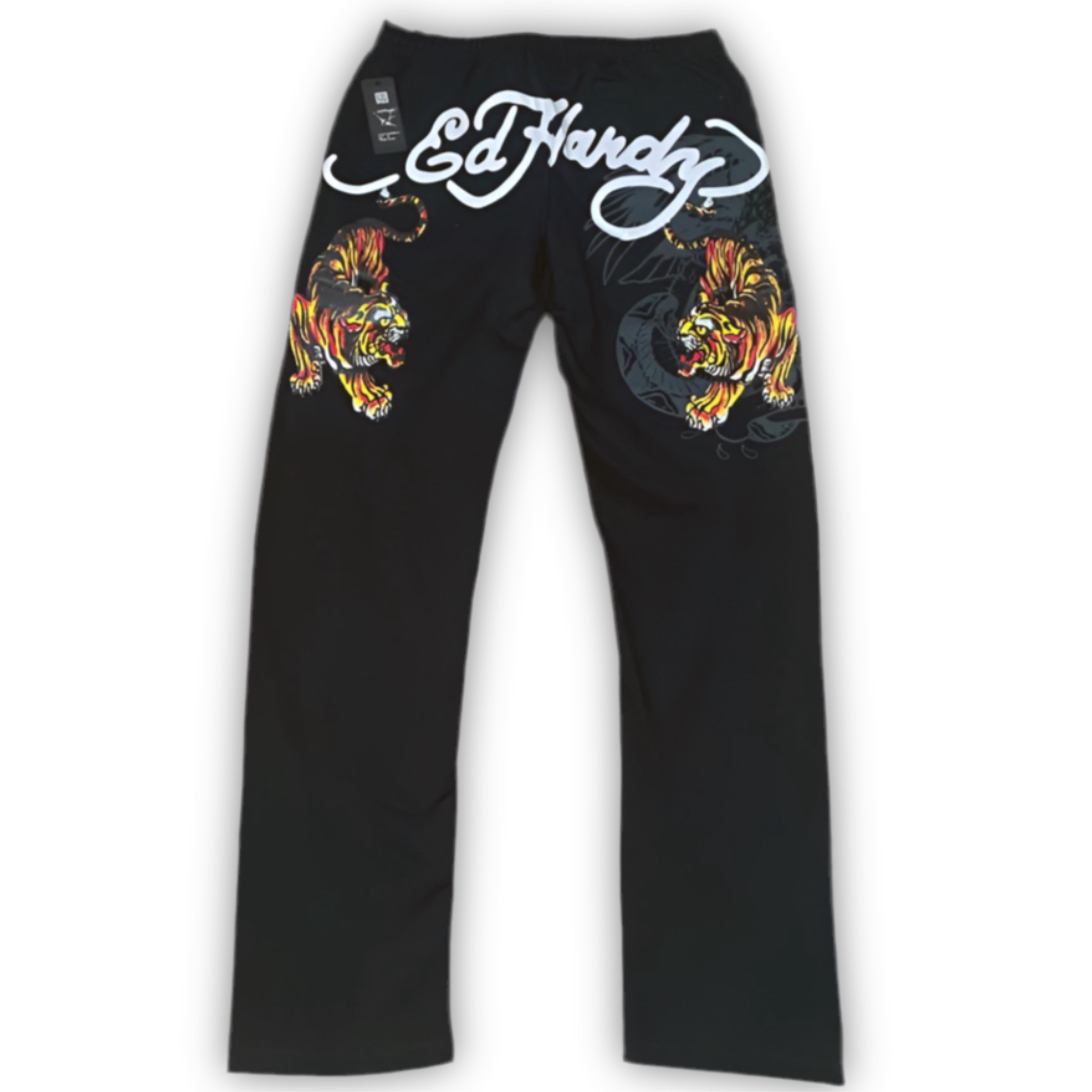 ED HARDY “CRAWLING TIGER” BLACK PANTS