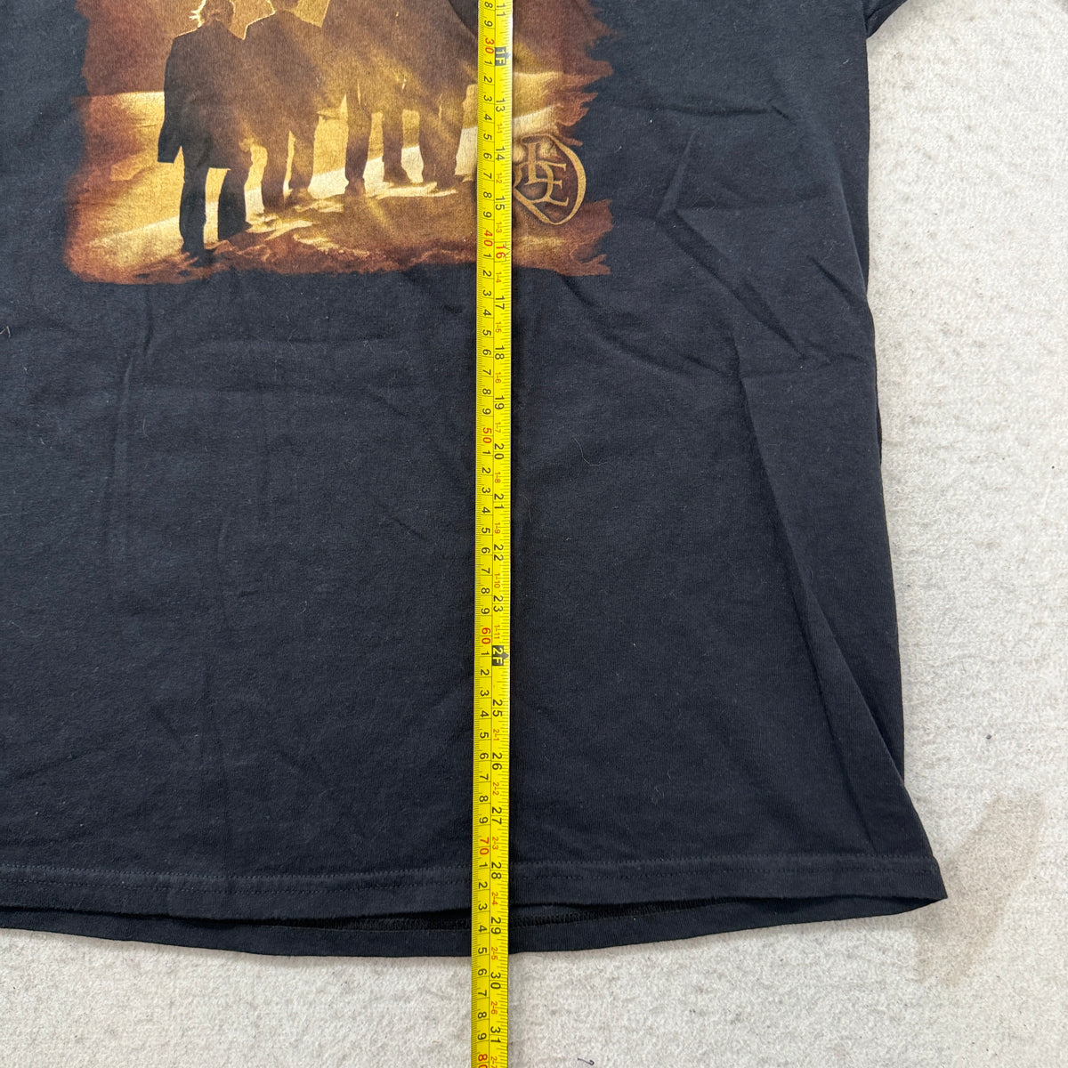 Eagles band tee length measurement
