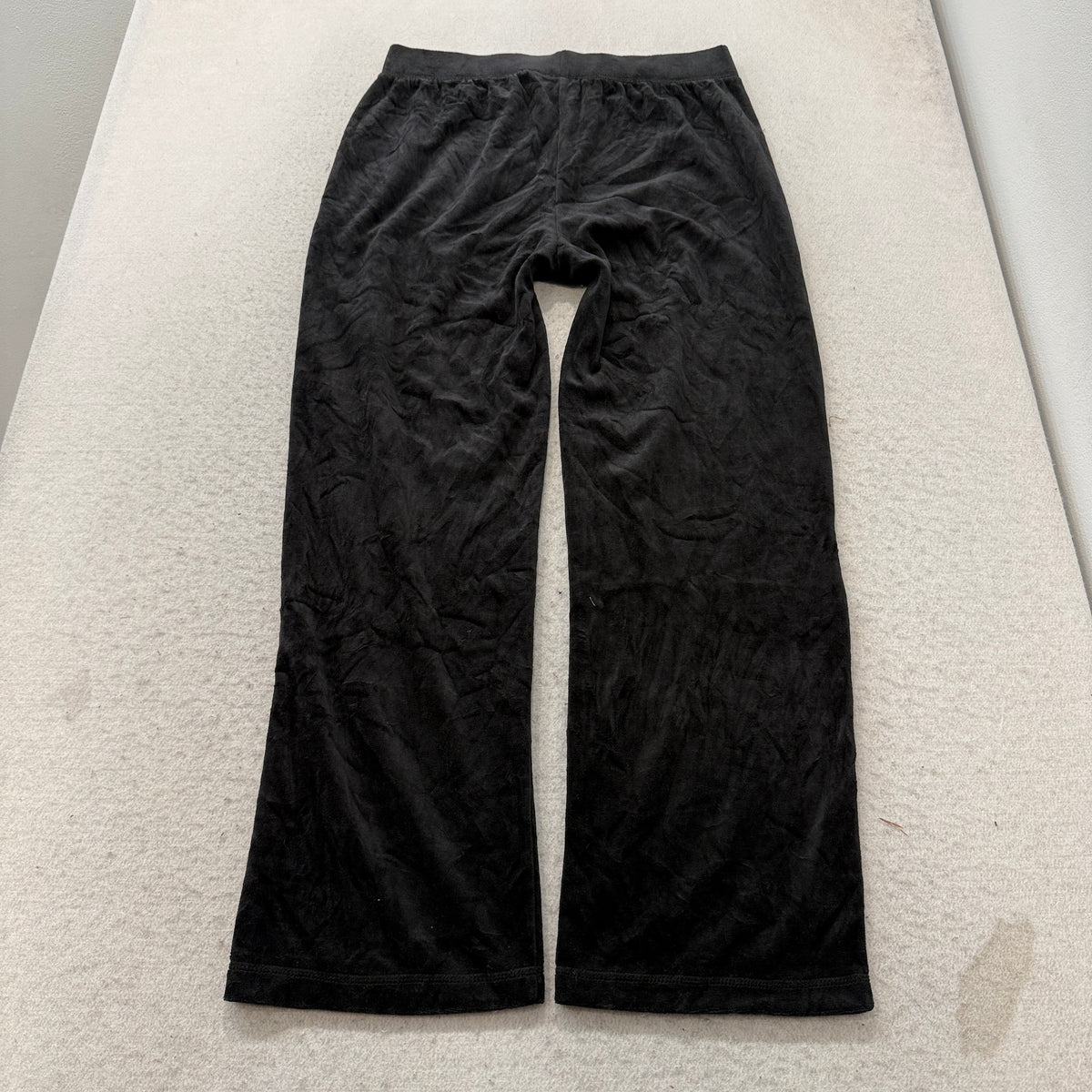 Juicy Couture Choose Juicy Women's Black Velour Tracksuit Set Hoodie & Pant - M