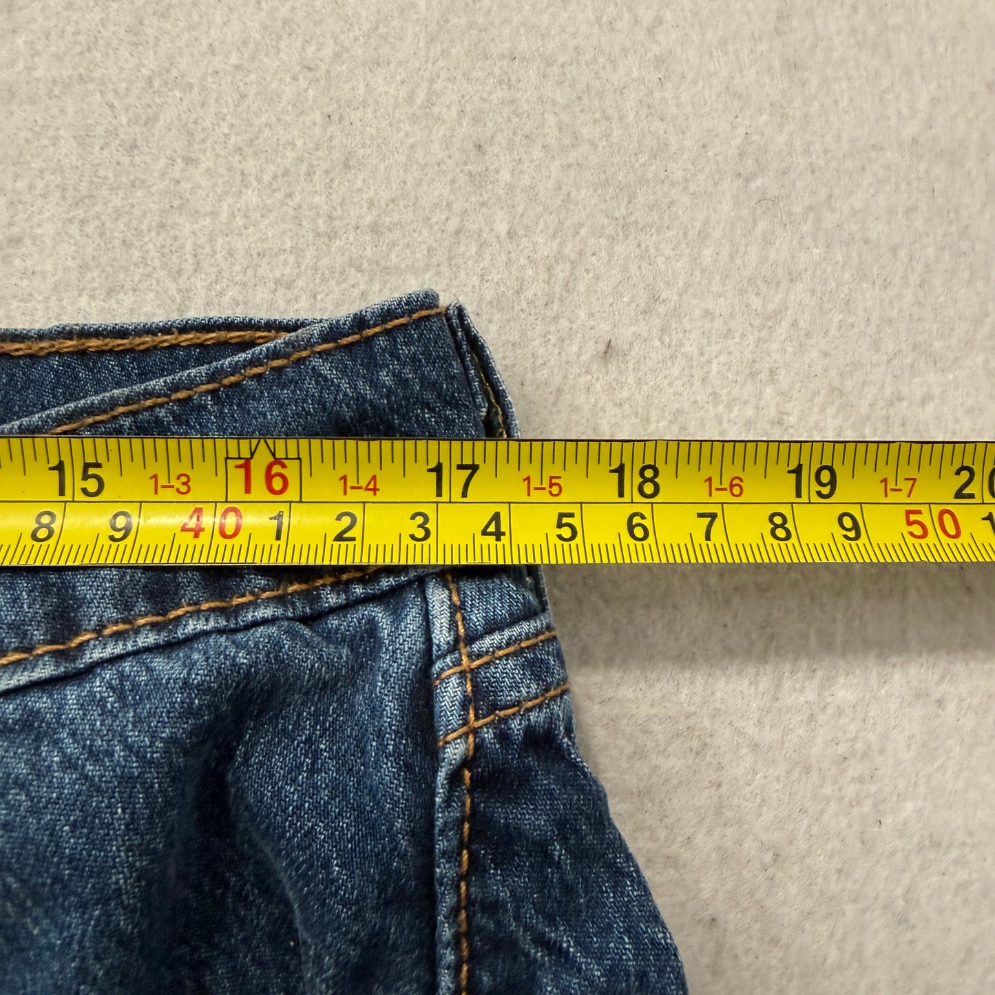 Levi's 505 Men's Blue Denim Jeans Straight Fit Zip-Fly Pockets Size W36xL30