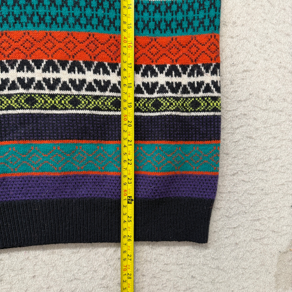H&M Divided Fair Isle Multicolor Knit Sweater Size M photo 5