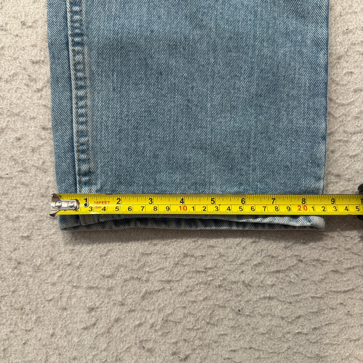 Wrangler Relaxed Fit Jeans Men's Light Wash Blue Denim Five Pocket Size 36 photo 5