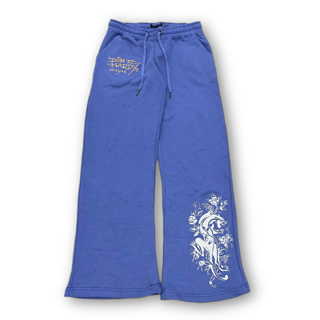 ED HARDY “Free Bird” BLUE FLARED PANTS