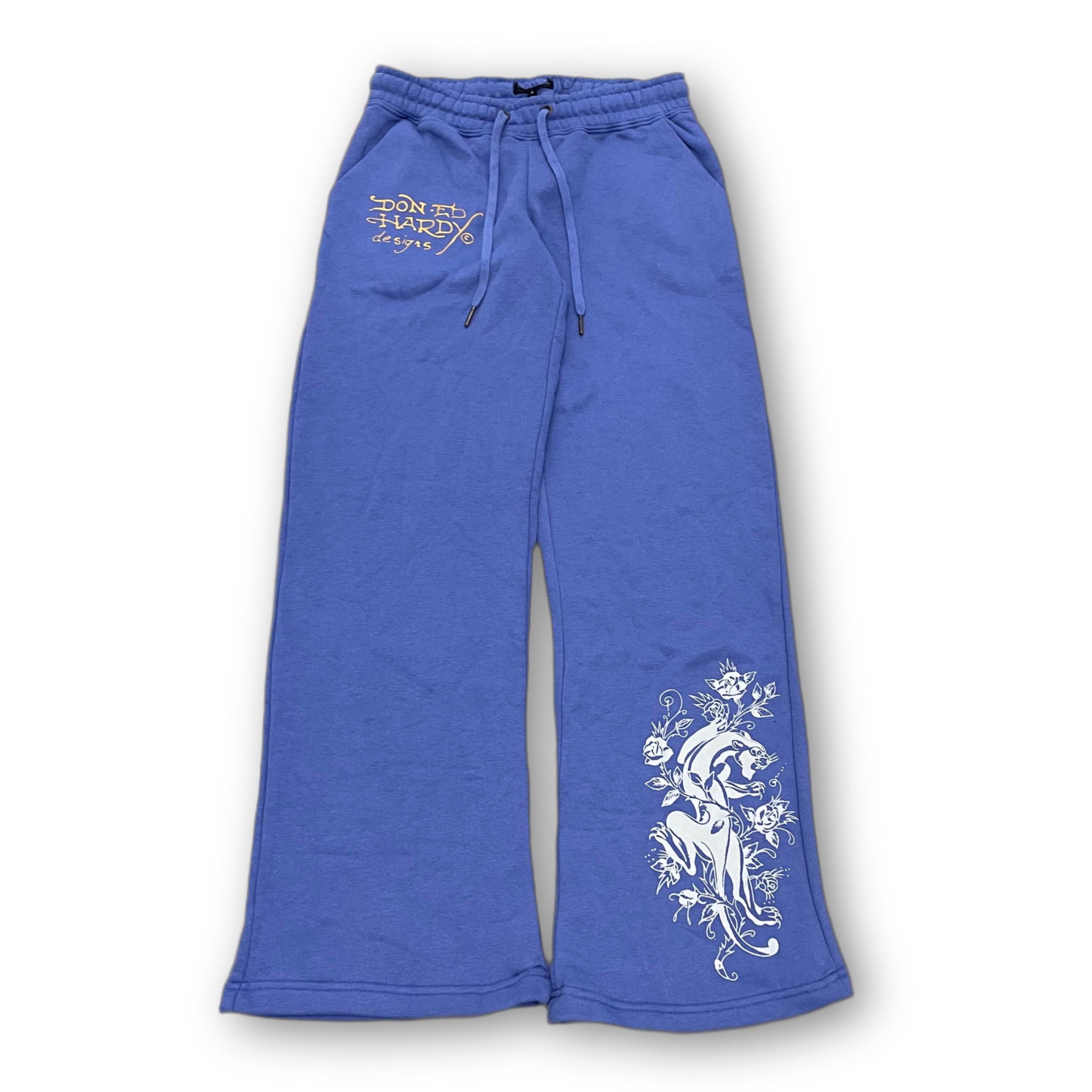 ED HARDY “Free Bird” BLUE FLARED PANTS