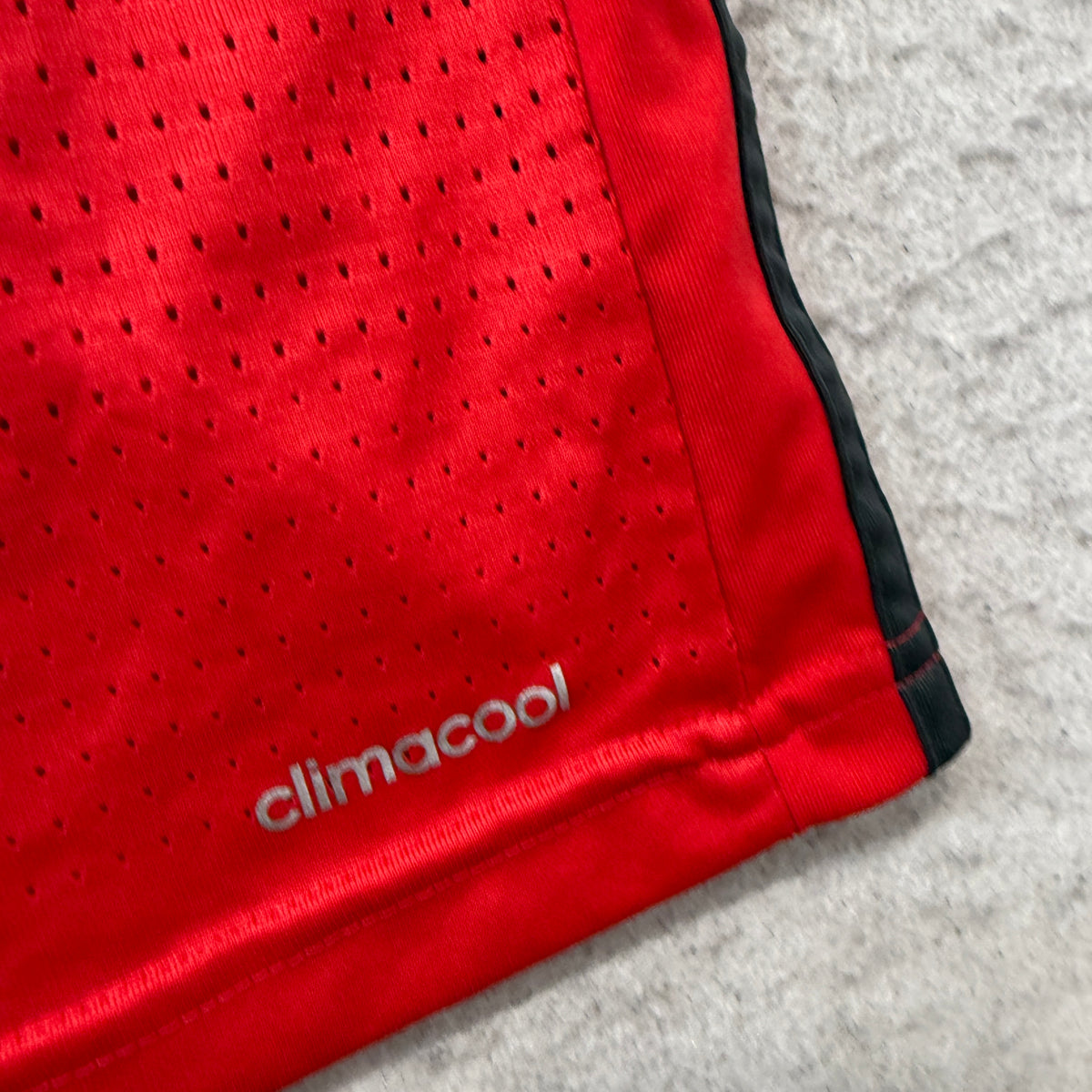 Adidas Climacool red tee length measurement