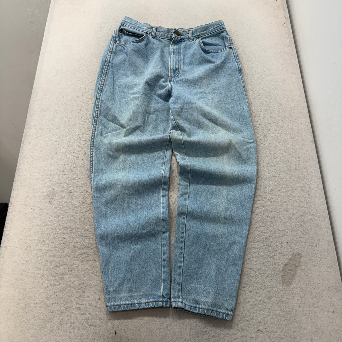 Chic Vintage High Waist Light Wash Jeans USA Size 10 photo 1