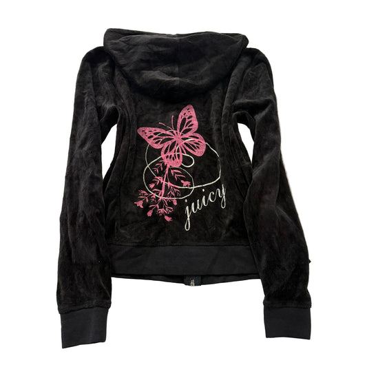 Juicy Couture Black Velour Hoodie, size L – main photo