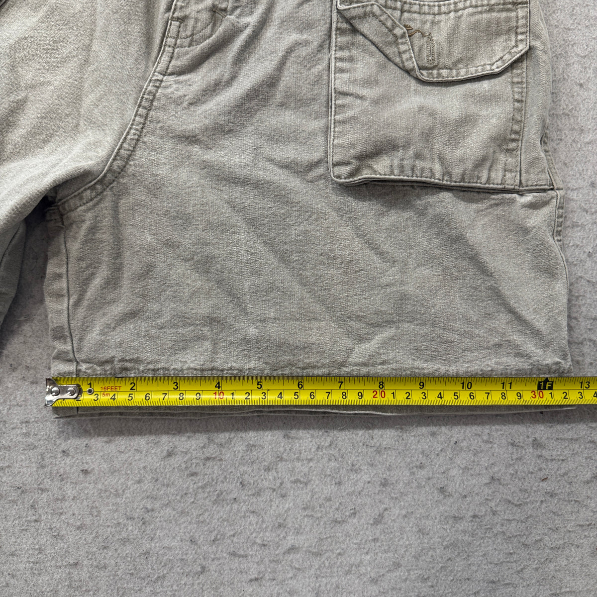 On Safari Vintage Adventure Wear Cargo Shorts Gray Size 12 photo 5
