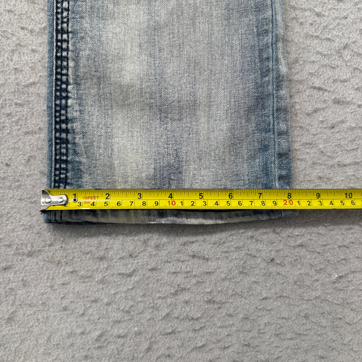 WallFlower Womens Blue Light Wash Denim Bootcut Jeans Stretch Flap Pocket Size 9