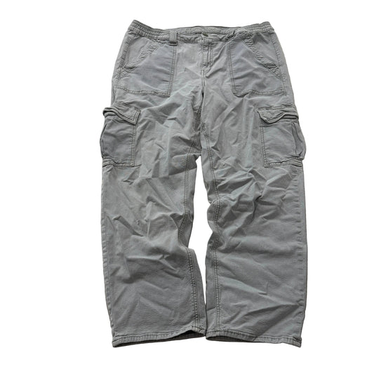 American Eagle Stretch Cargo Pants Light Gray Size L photo 1