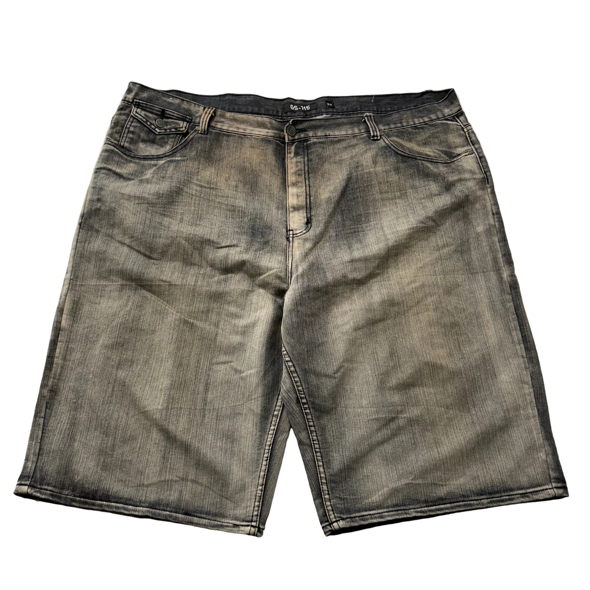 GS-115 Grey Acid Wash Denim Shorts Size 50 photo 1