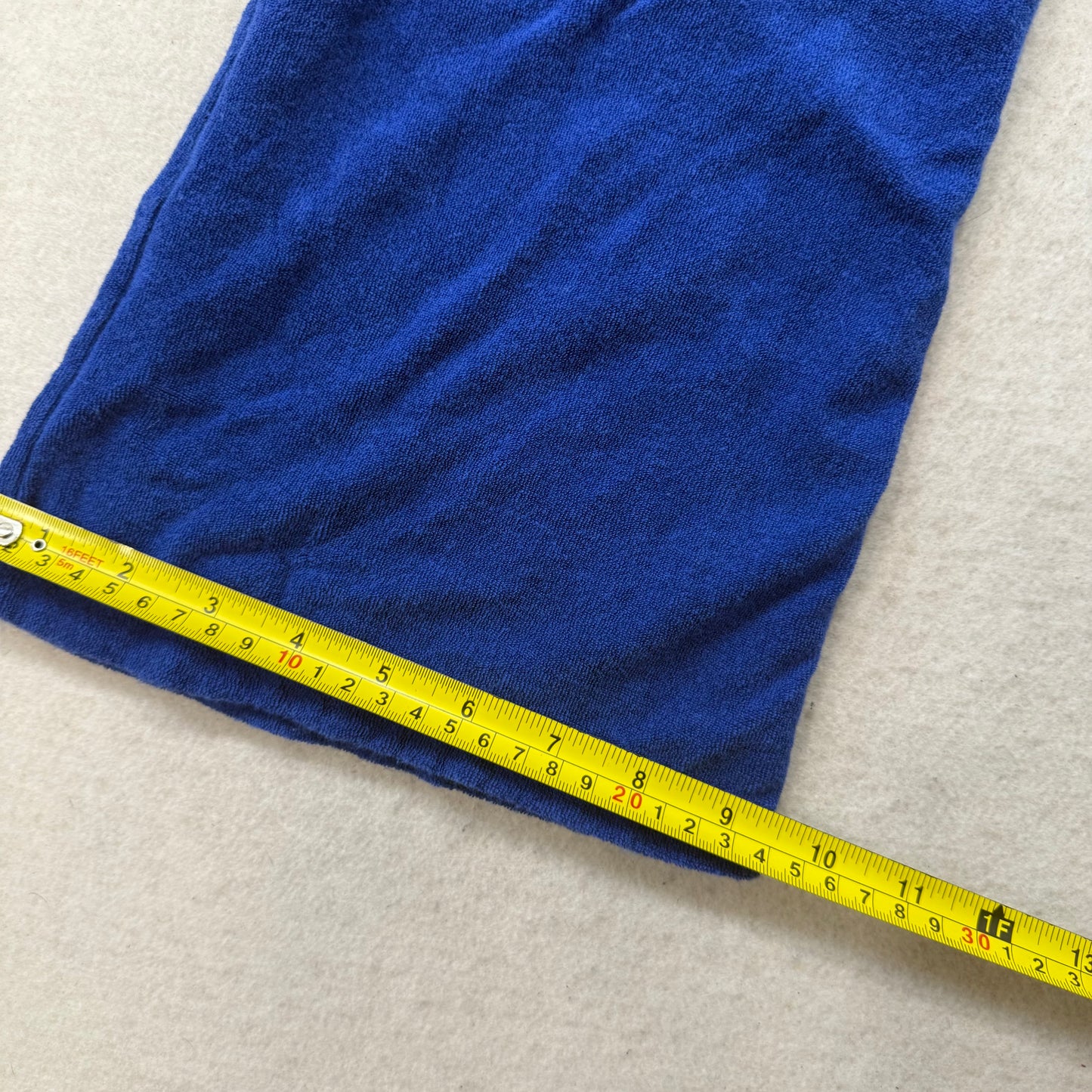 Juicy Couture Women's Blue Terrycloth Flared Track Pant Back Snap Pocket Size S