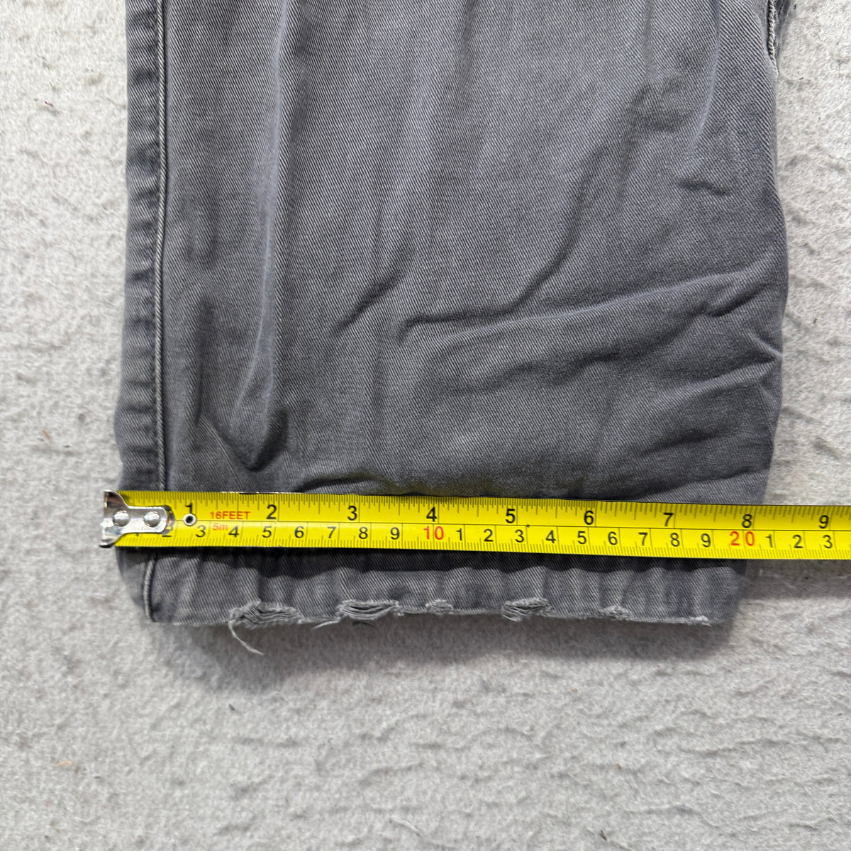 No Boundaries Cargo Pants Men's Gray Cotton Utility Pockets Relaxed Size 38x32 photo 6
