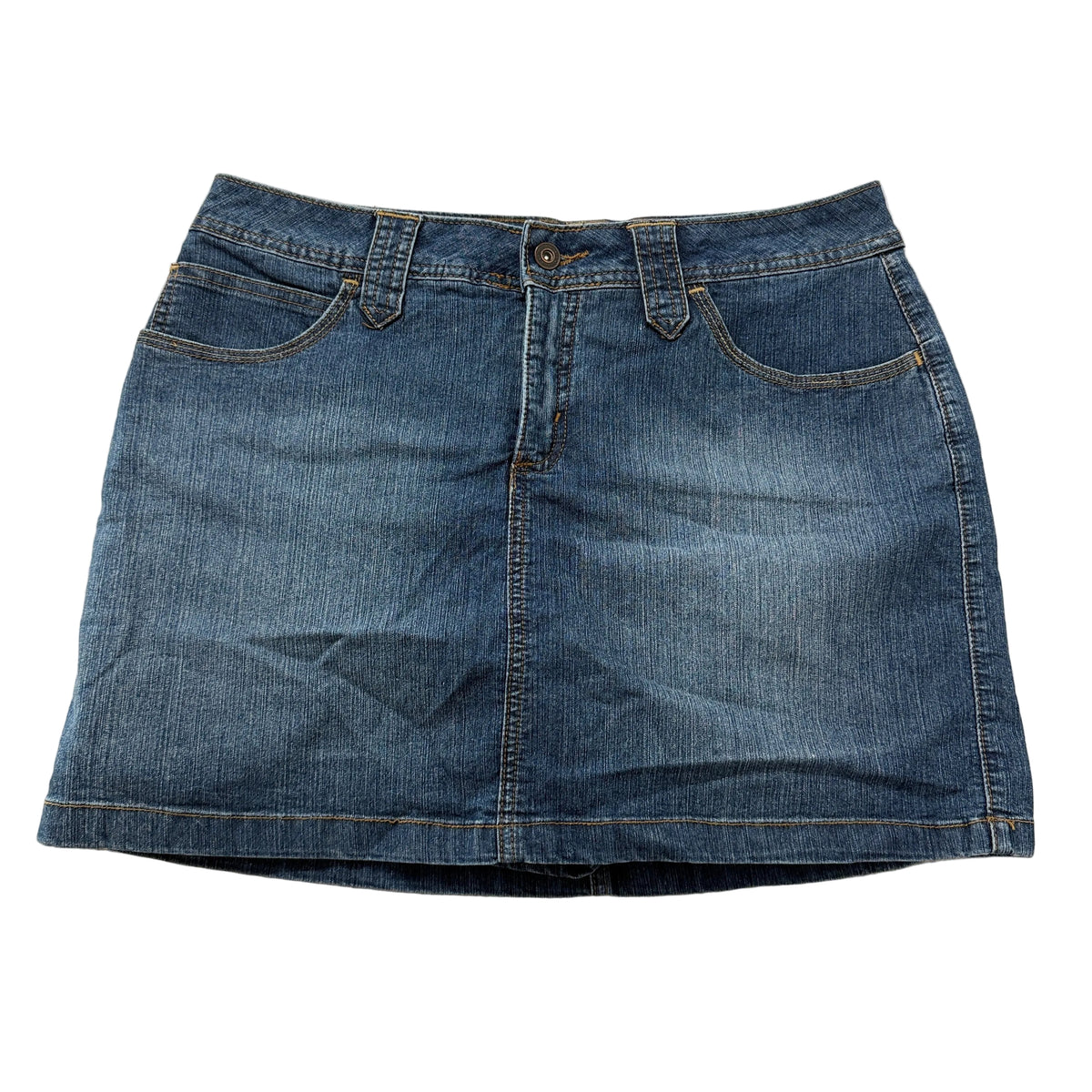 St. Johns Bay Womens Denim Mini Skirt Size 10 photo 1