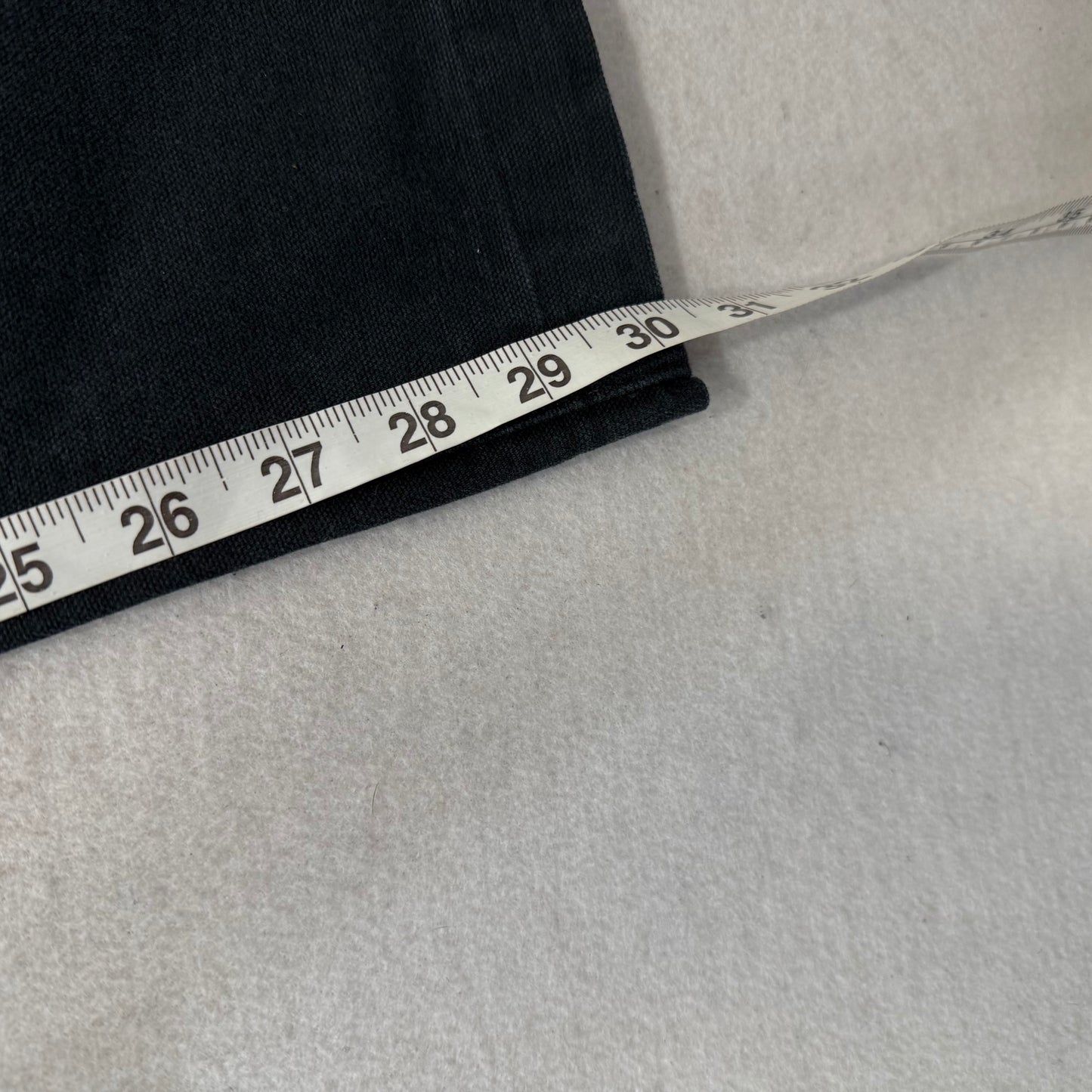 Carhartt Men's Black Washed-Duck Double Knee Work Pants Dungaree Fit Size 38