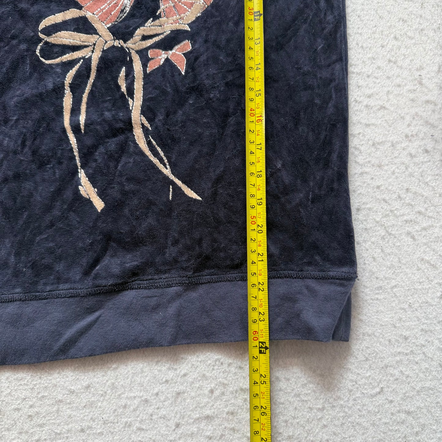 Navy bow off the shoulder
