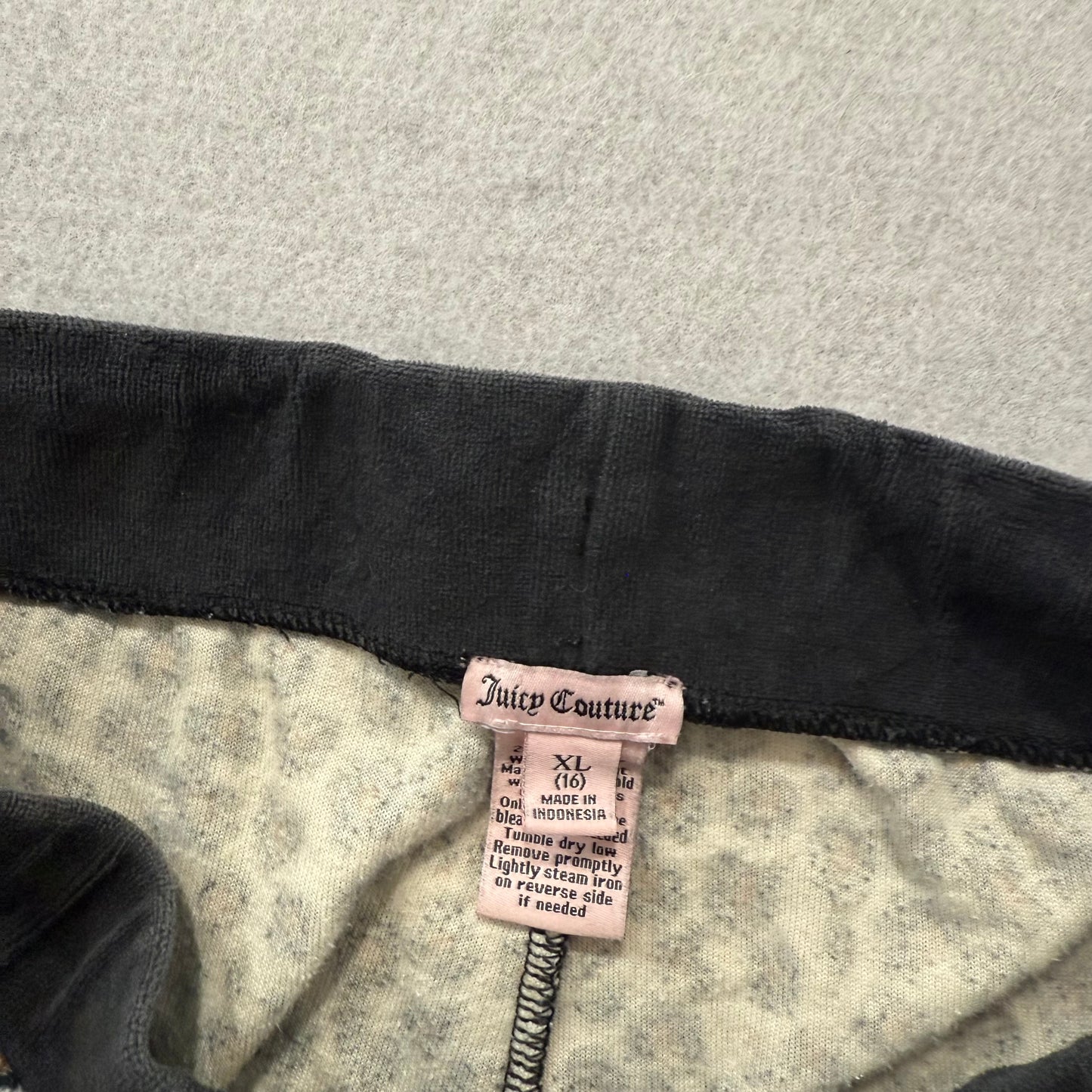 Juicy Couture Women's Leopard Print Velour Flared Track Pants Loungewear Size XL