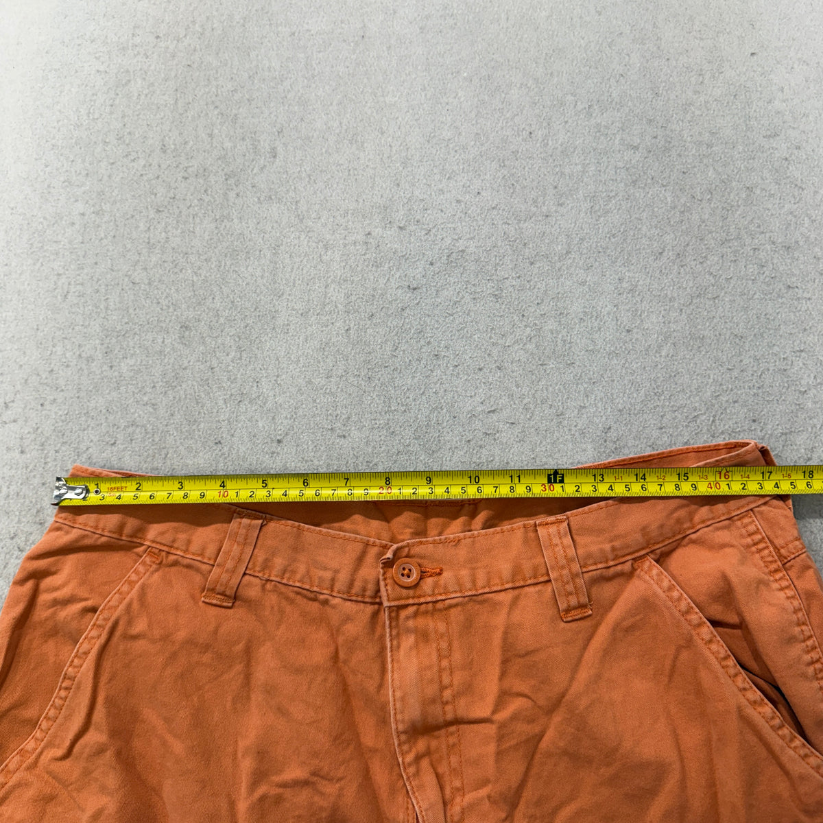 Cargo Shorts Men's Burnt Orange Cotton Twill Utility Pockets Casual Size 36 photo 4