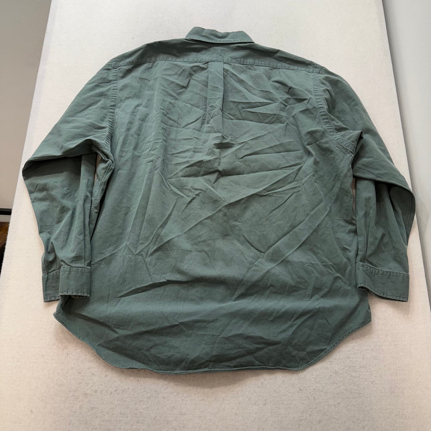 Ralph Lauren Blake Men's Sage Green Cotton Button-Down Shirt Long Sleeve Size XL